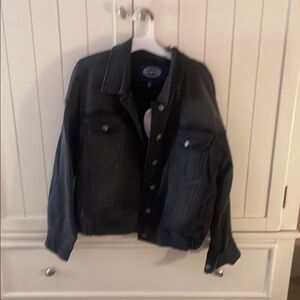 Scoop NYC Black Jean Jacket Classic Style